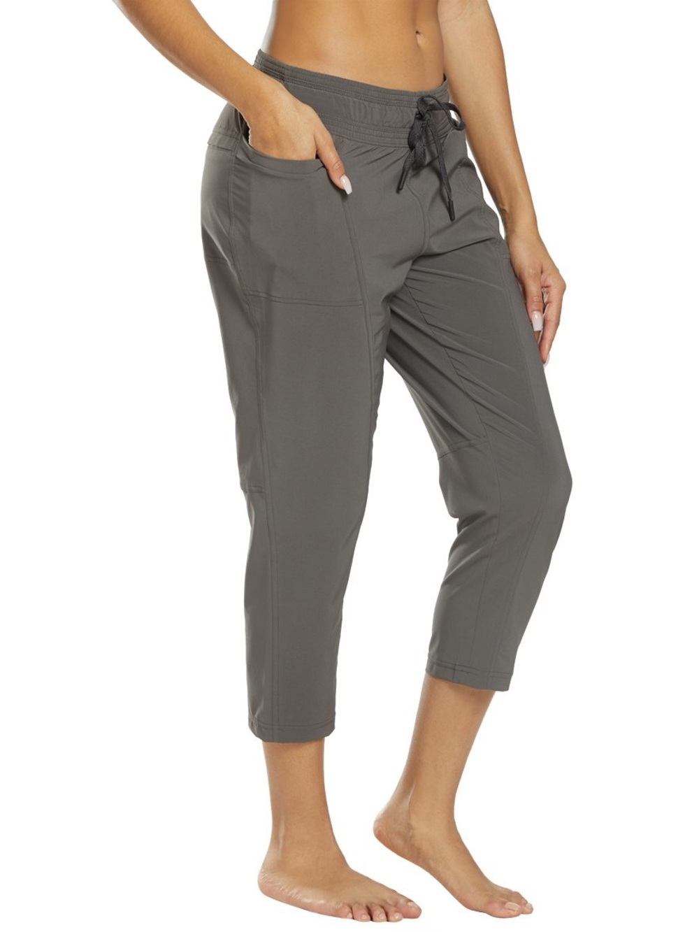 prAna Women's Leonora Capri Black Drawstring Athletic Pants XS - Picture 7 of 9